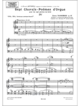 7 Chorals Poèmes Opus 67-4 - Charles Tournemire - Partition - Orgue